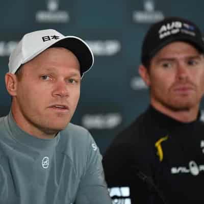 Outteridge takes the wheel for Swiss in SailGP