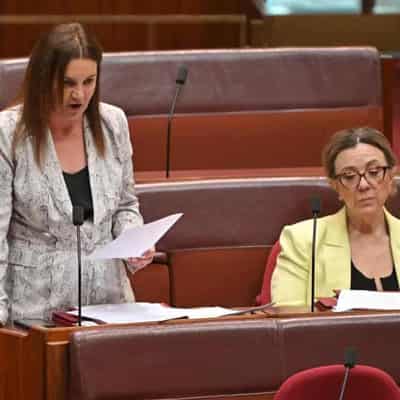 Lambie takes senator's shock resignation on the chin