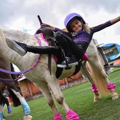 Competitors young and old farewell the Easter show
