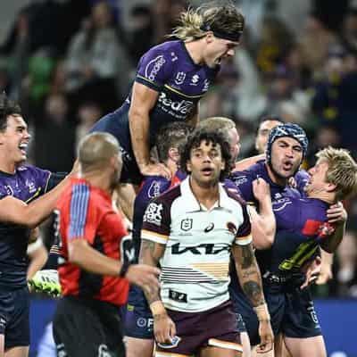 Storm roar home to deny Broncos in Melbourne thriller