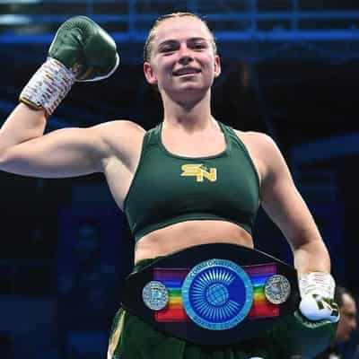 Nicolson attempts to corner Serrano after title triumph