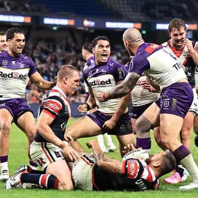 Robinson fumes as Roosters pipped by NRL-leading Storm