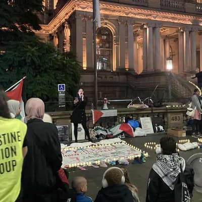 Community holds joint vigil for Gaza and Lebanon