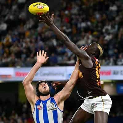 Hardy Hawks break drought against lowly Kangaroos