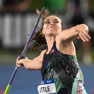 Doctor Little flying in opening Diamond League javelin