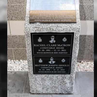 Memorial unveiled to honour ambushed police officers