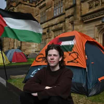 Tensions simmer as pro-Palestine university camps grow