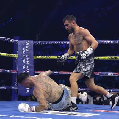 Lomachenko TKOs George Kambosos in brutal title bout