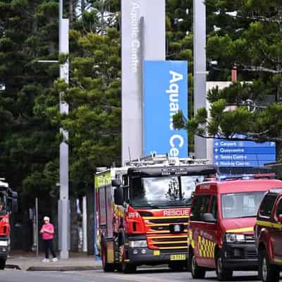 Kids evacuated after blaze at Olympic Park pool