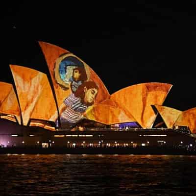 Sydney Opera House illuminated with art for Vivid