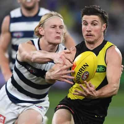 Sloppy Geelong charge home to survive Richmond scare