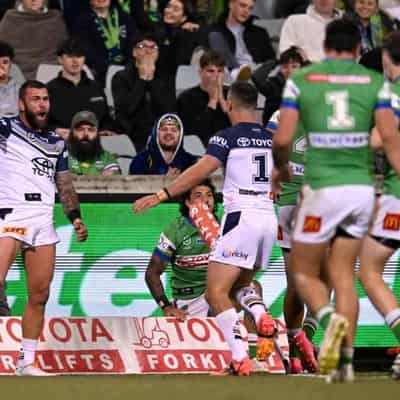 Cowboys ride away with win as boos ring out in Canberra