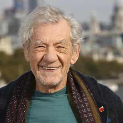 Sir Ian McKellen 'in good spirits' after stage fall