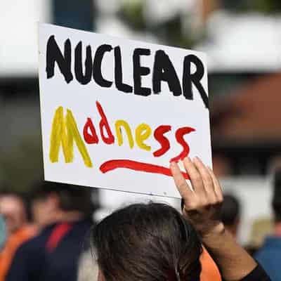 'Duttonheimer': Qld protesters lash LNP's nuclear plan