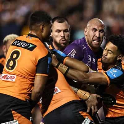 Storm weather Asofa-Solomona blow to tame Tigers