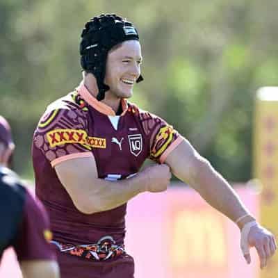 Headgear Harry: Grant trains in Maroons' decider boost