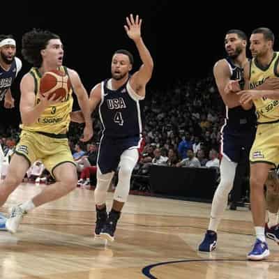 Boomers' 'grit' returns in massive US pre-Games scare