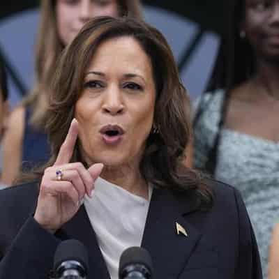 Harris rallies supporters as she vows to take on Trump