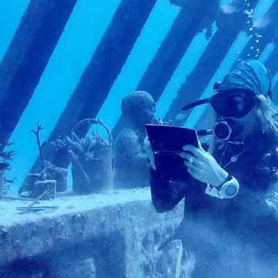 Scuba artists take a deep dive to draw inspiration