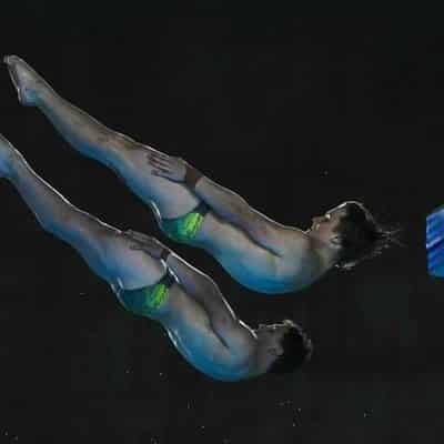 China wins men's 10m synchro diving, Australia sixth