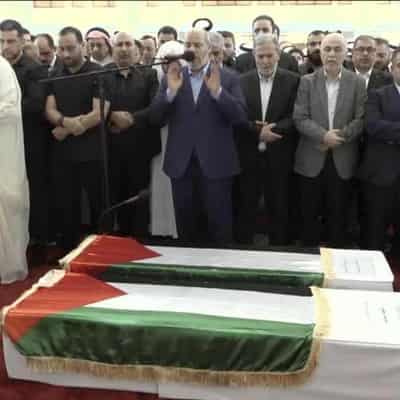 Funeral for slain Hamas leader held in Qatar