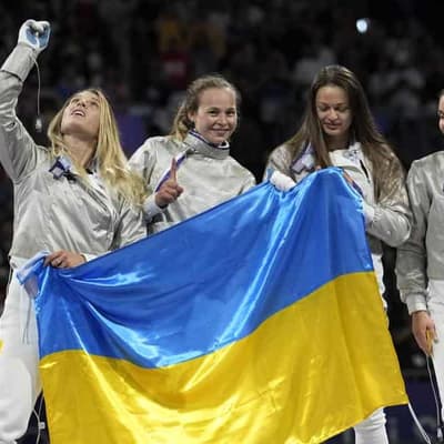 Ukraine wins first Paris gold in women's fencing