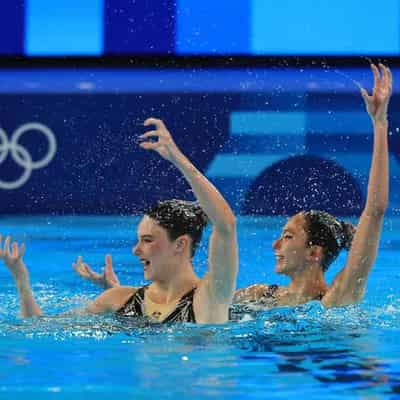 Aussie duet 14th at halfway point of artistic swimming