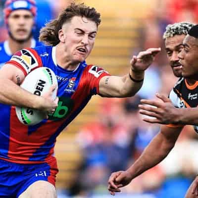 Sharpe bags four tries as Knights remain in finals hunt