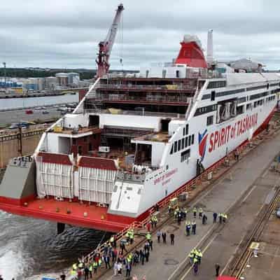 Political storm, port delays hit new Bass Strait ships