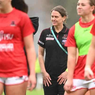 Wood re-signs as Essendon coach in AFLW first