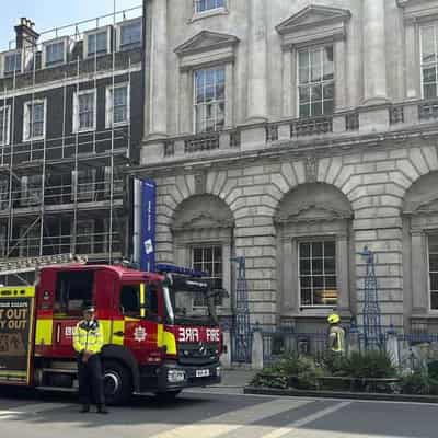 Art safe as fire hits London's historic Somerset House