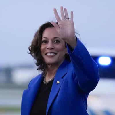 Democrats, protesters gather to cheer, challenge Harris