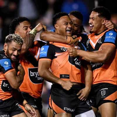 Tigers stun Manly to spoil Luke Brooks' homecoming