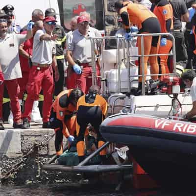 Last body from sunken superyacht recovered off Sicily