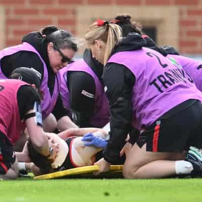 Sickening clash of heads rattled Bombers in AFLW loss