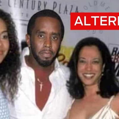 Images do not show Kamala Harris posing with rapper 'Diddy'
