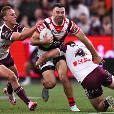 Tedesco carries Roosters on his back to knock out Manly