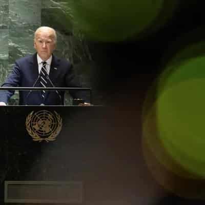 In final UN address, Biden calls for calm in Mideast