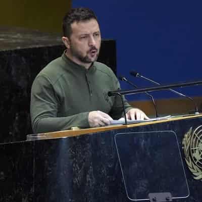 Zelenskiy tells UN Russia must be forced into peace