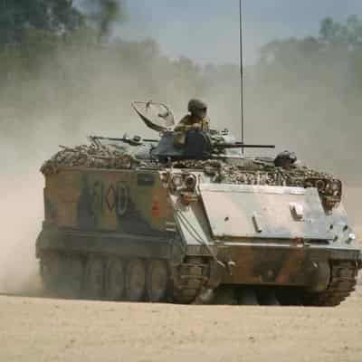 Army personnel injured after two tanks collide