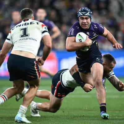 Hat-trick Hughes makes statement in Storm show