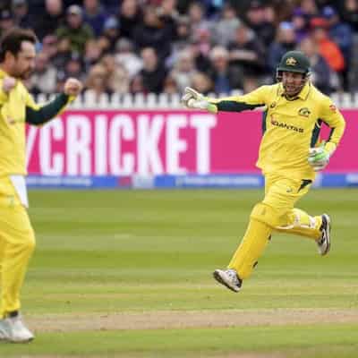 Australia beat England - and rain - to win ODI series