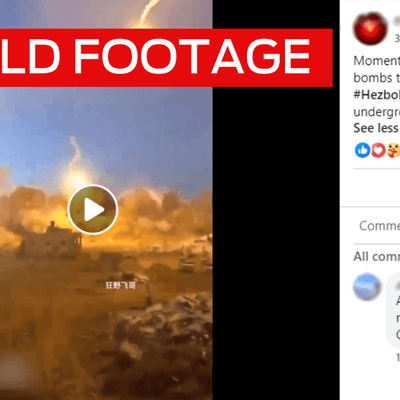 Viral 'Hezbollah HQ' bombing compilation is actually old footage