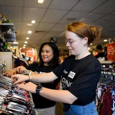 Red Cross on a quest for clothing fit for a friend