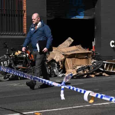 Culprit flees bike shop ram raid with arm on fire