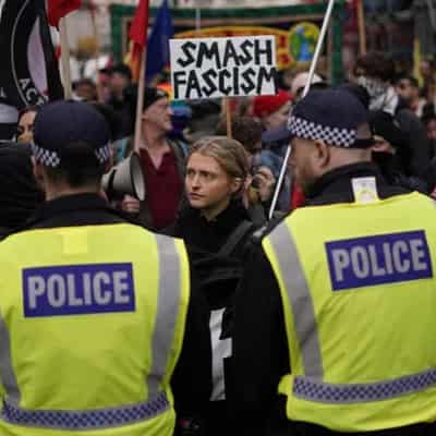 Heavy police presence as rival London marches kick off