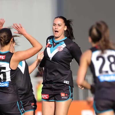 Houghton goal gives Power last-gasp AFLW win over GWS