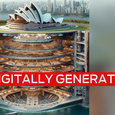 Sydney Opera House’s ‘subterranean chamber’ the product of digital mischief