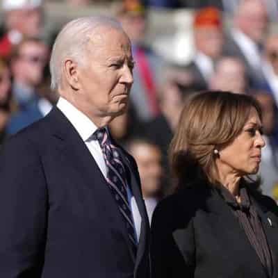 Biden, Harris together for first time since election