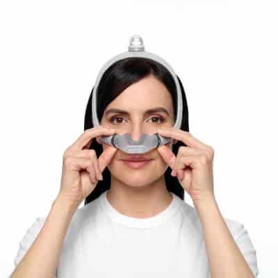 Fabric face mask to help apnoea sufferers rest easy